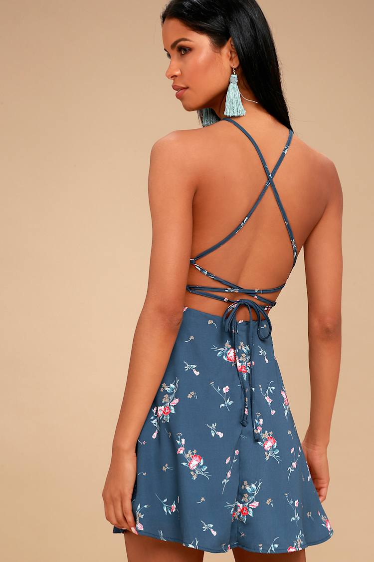 forever 21 blue skater dress Forever 21 Plus Blue Ikat Print Knit Skater Dress 1X Mini Boho Sold Out