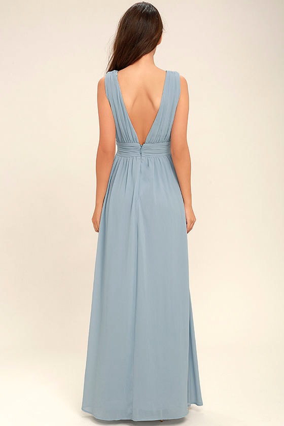 Light Blue Gown - Maxi Dress - Homecoming Dress - $84.00