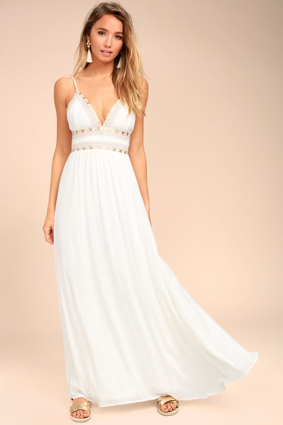 elenora white embroidered maxi dress