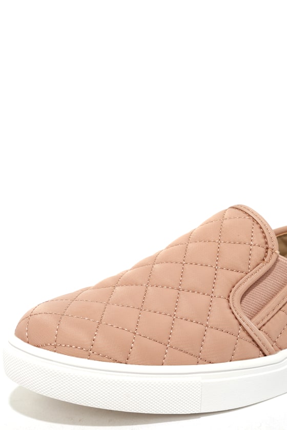 blush quilted sneakers