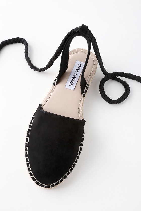suede flat espadrilles