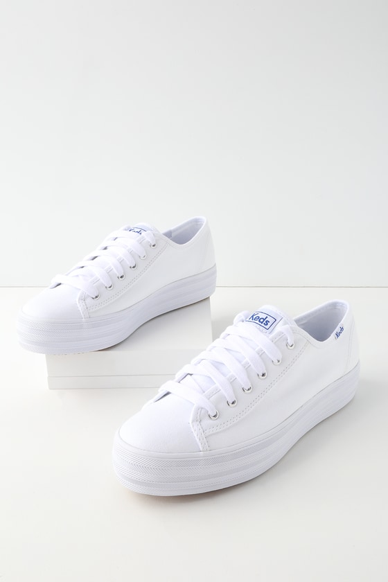 white platform gym shoes