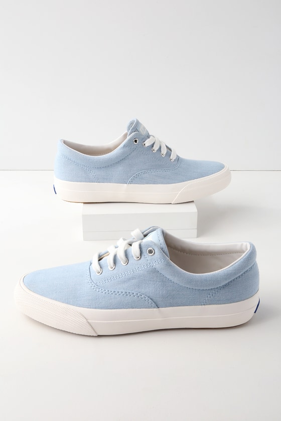 light blue canvas sneakers