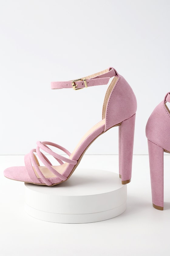 lilac strappy sandals