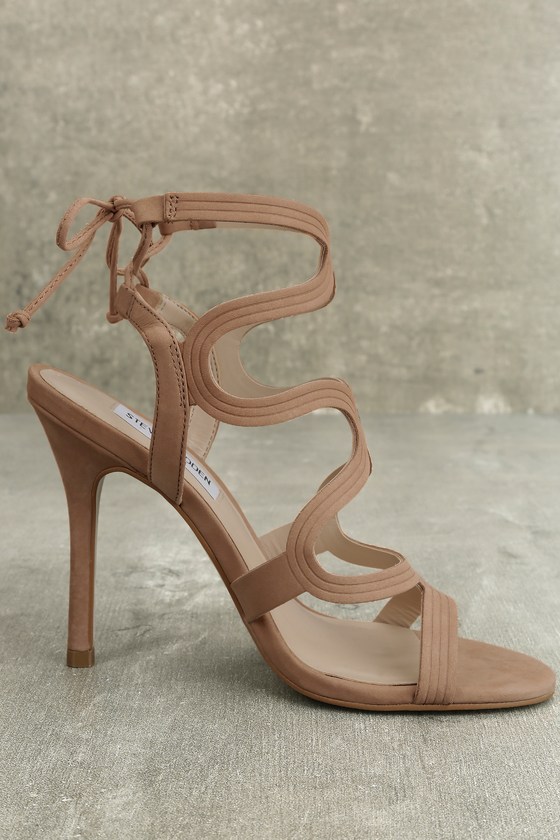 leather caged heels