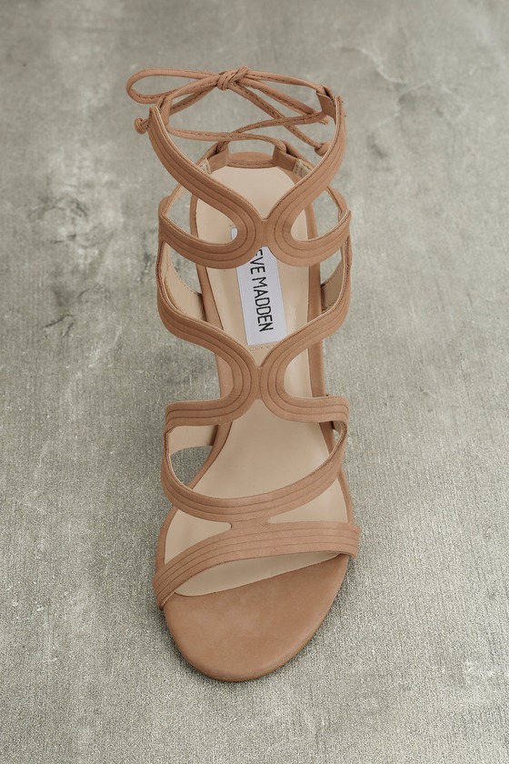 steve madden tan nubuck heels