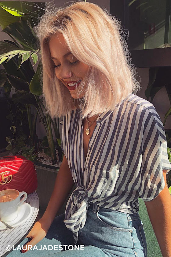 white tie front top short sleeve