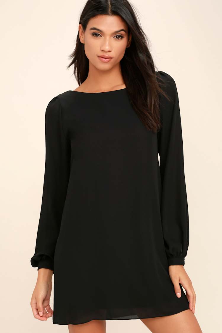 Status Update Black Shift Dress Status Update Black Shift Dress