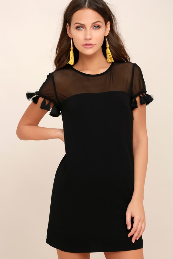 Black Tassel Dress