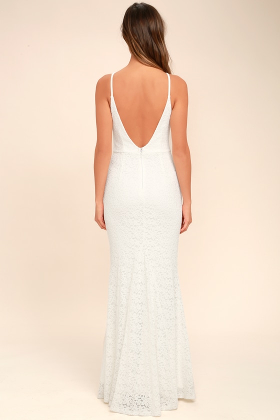 Lovely Ivory Dress - Lace Dress - Maxi Dress - $94.00