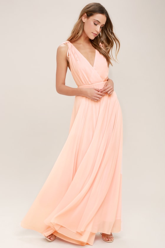 lulus blush pink maxi dress