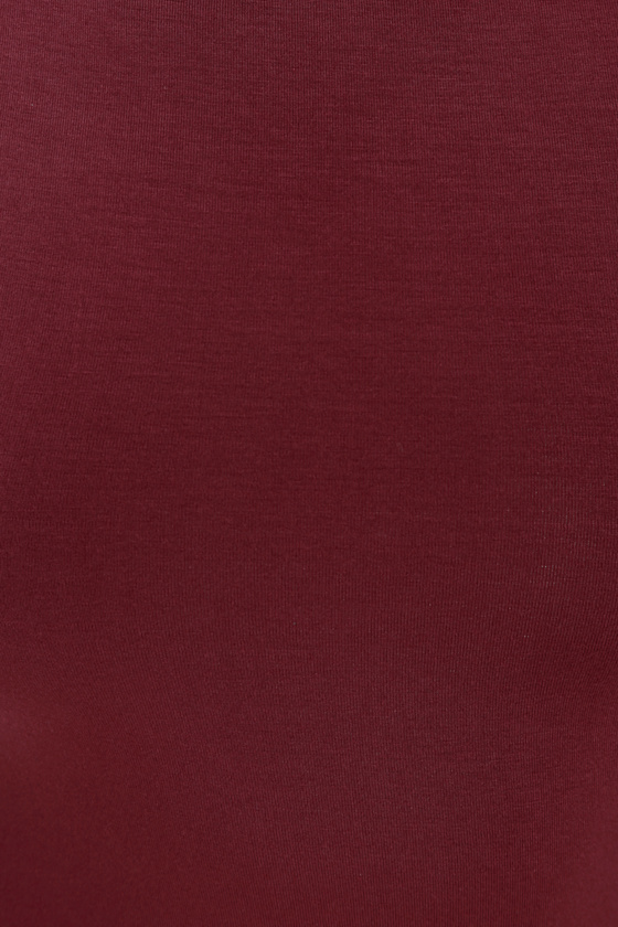 4610181 Burgundy Lyocell Maxi Dress