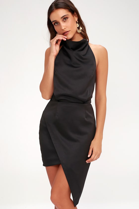 Camo Black Halter Dress 1
