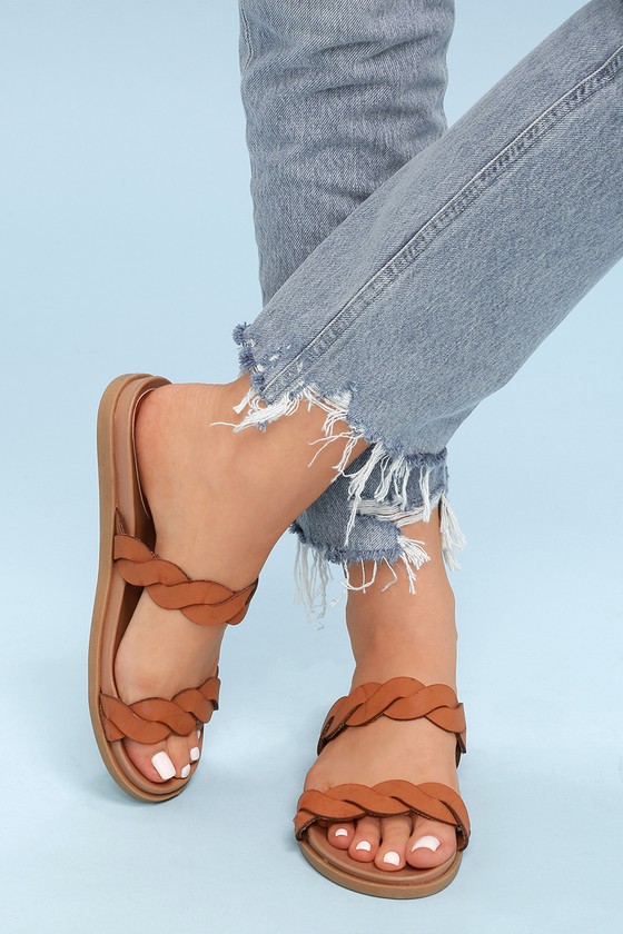 barely there tan sandals