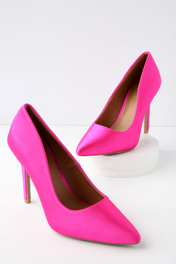 Stunning Fuchsia Pumps Vegan Pumps Pointed Pumps Lulus