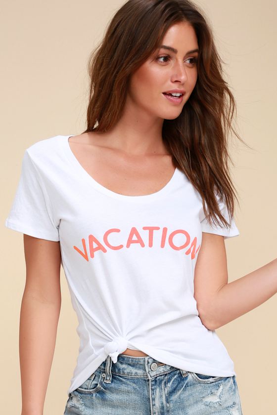 Vacation White Tee 1