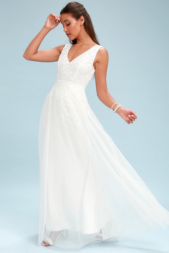 long white dress lulus
