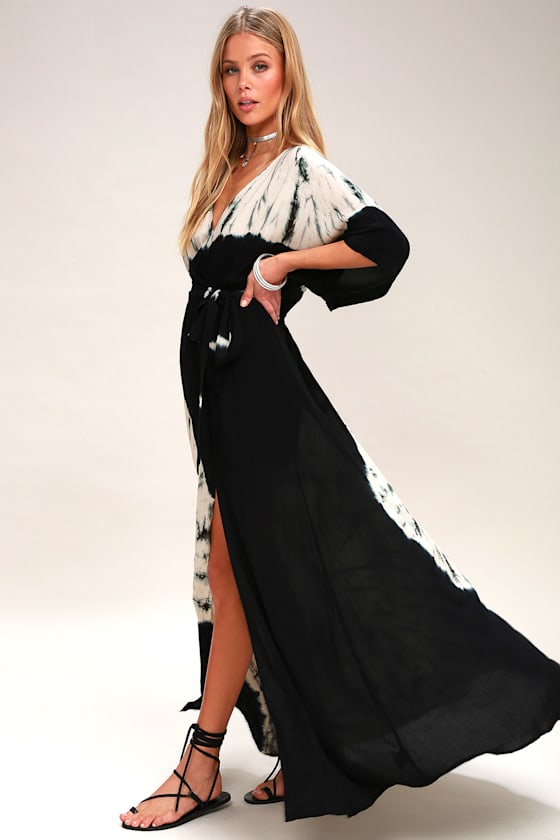 Needed Me Black Tie-Dye Maxi Dress 8