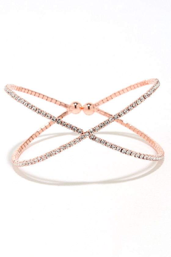 Extra Special Rose Gold Rhinestone Bracelet 5