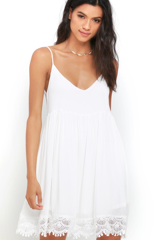 baby doll white dress