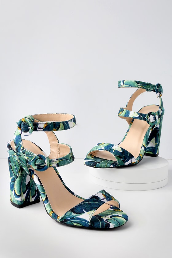 Green Block-Heel Sandals for Women | Nordstrom