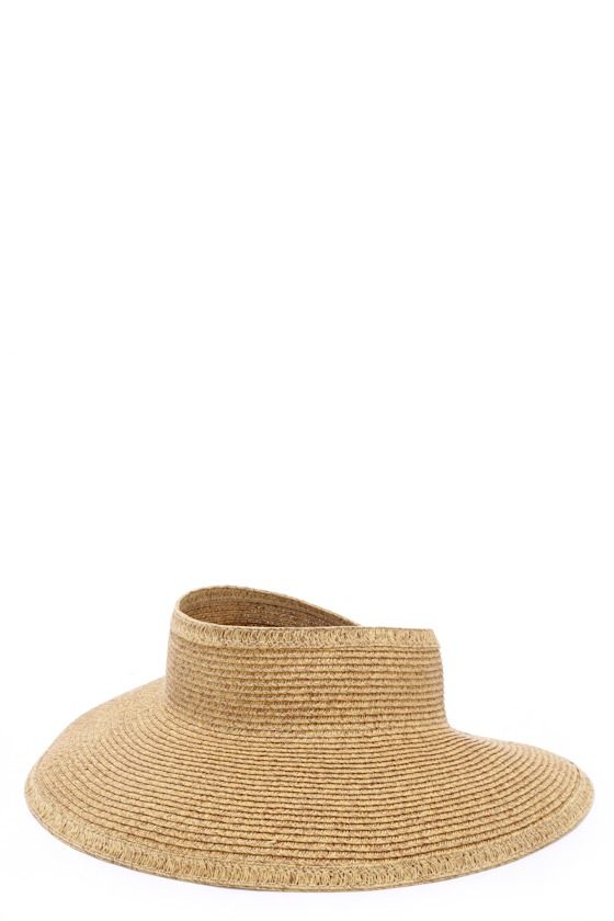 Shade Stunner Beige Straw Visor 7
