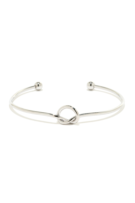 Let's Tie the Knot Silver Bracelet 7