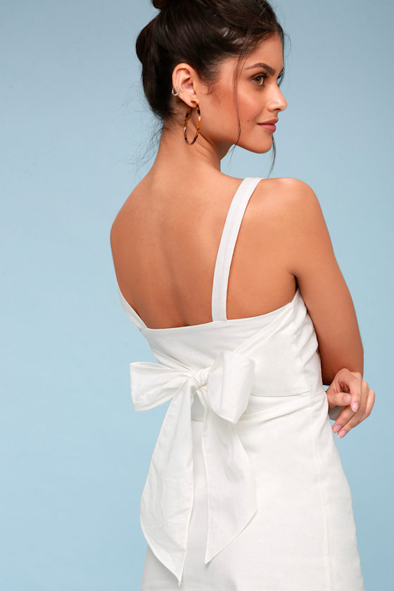 Cute White Dress ButtonDown Dress Mini Dress