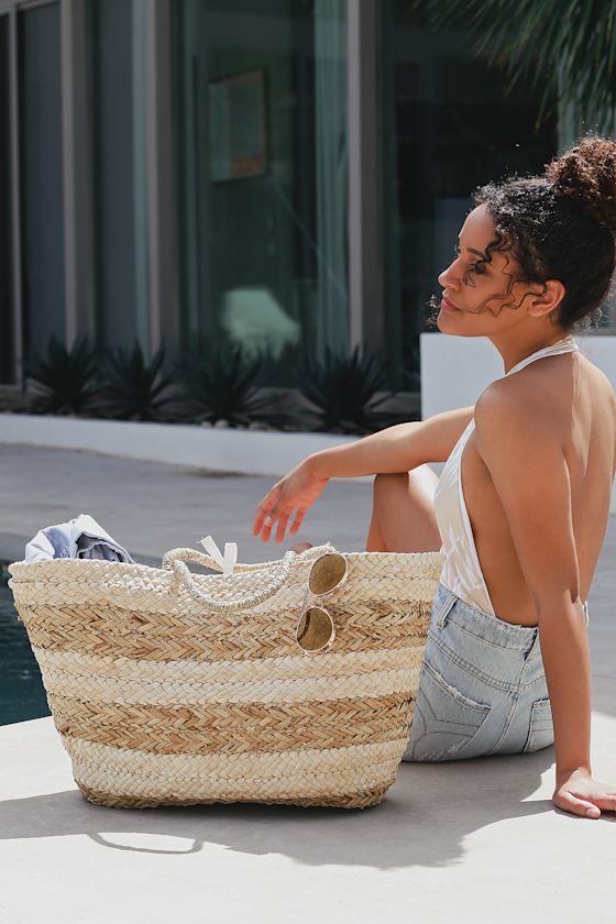 Veracruz Natural Woven Tote 2