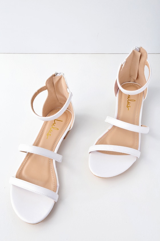 Cute White Sandals - Flat Sandals - Vegan Leather Sandals - Lulus