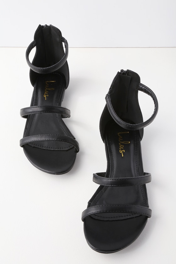 black flat slip on sandals