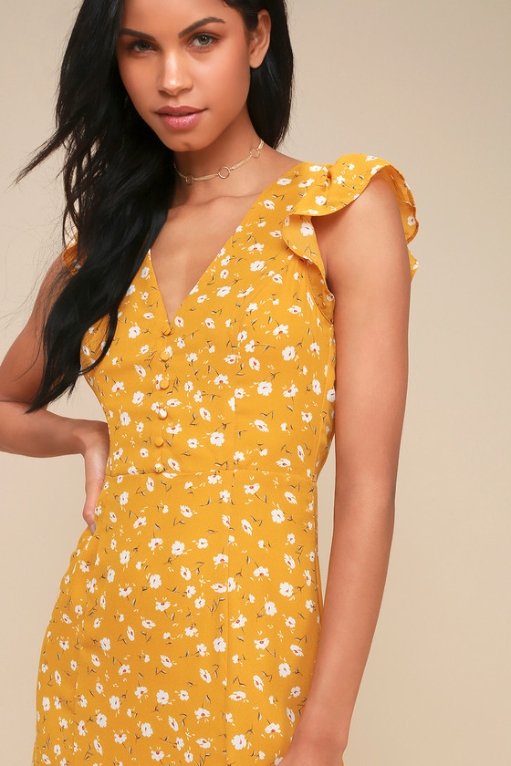 yellow backless maxi dress