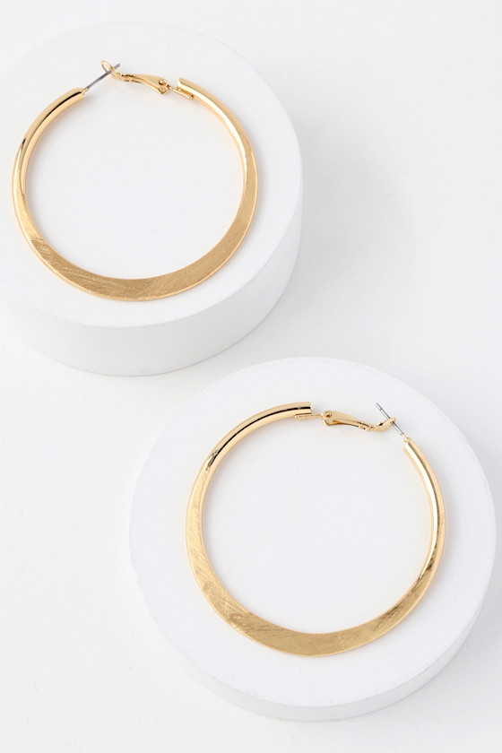 Current Fave Gold Hoop Earrings 1