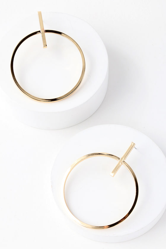 Keep It Contemporary Gold Earrings 2
