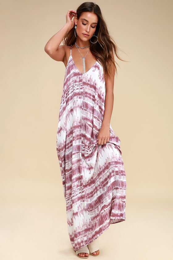 bohemian tie dye dress