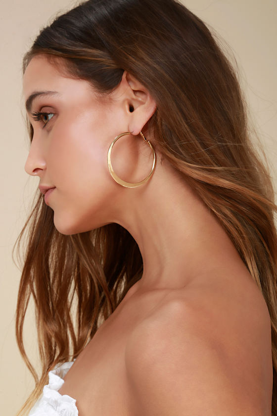 Current Fave Gold Hoop Earrings 1