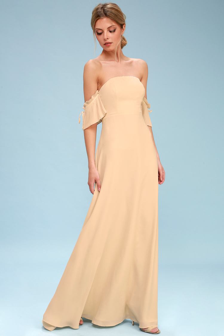 sachin and babi light blue dress Gorgeous Peony Pleated Chiffon Midi Dress in Nude Pink