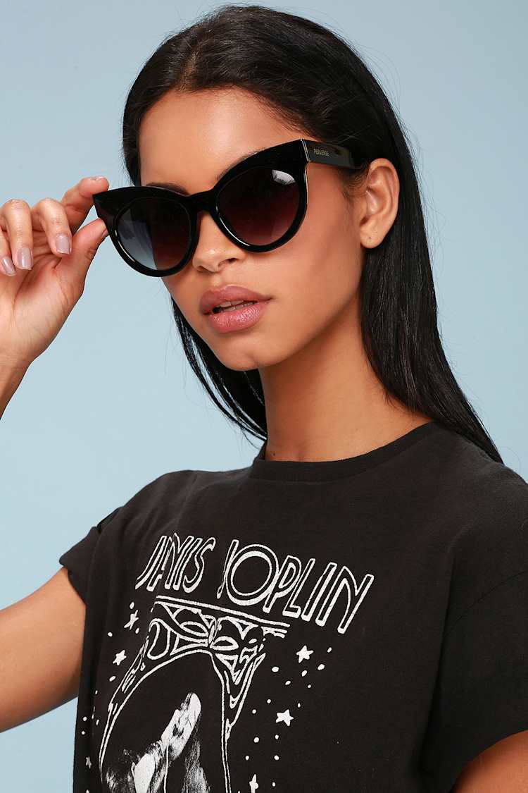 Big Black Cat Eye Sunglasses