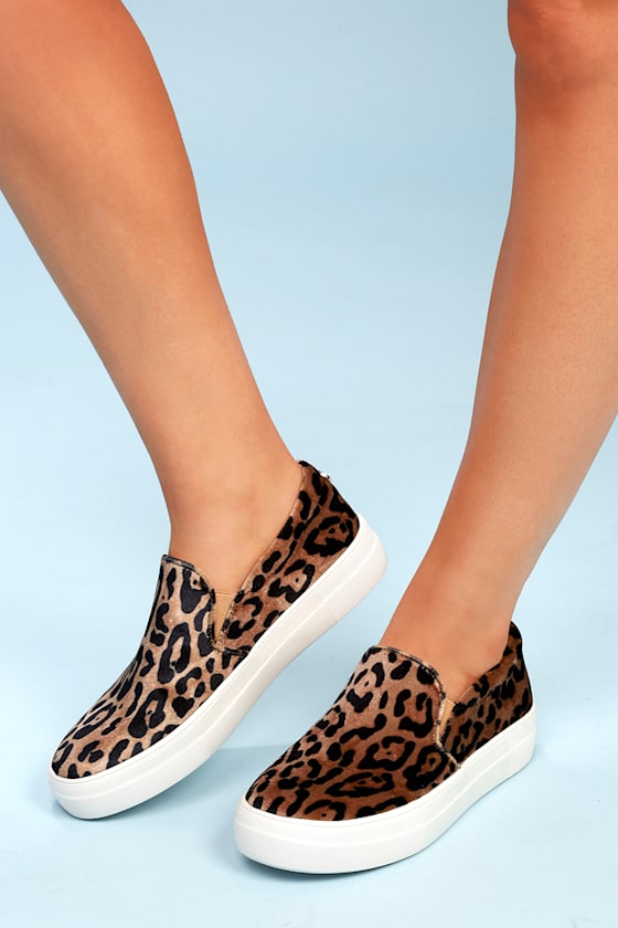 Steve Madden Gills Leopard Print Sneakers SlipOn