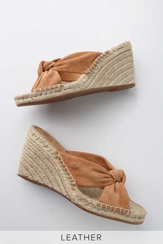 tan espadrille flats