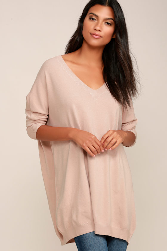 Ticket to Cozy Blush Pink Oversized Sweater 9
