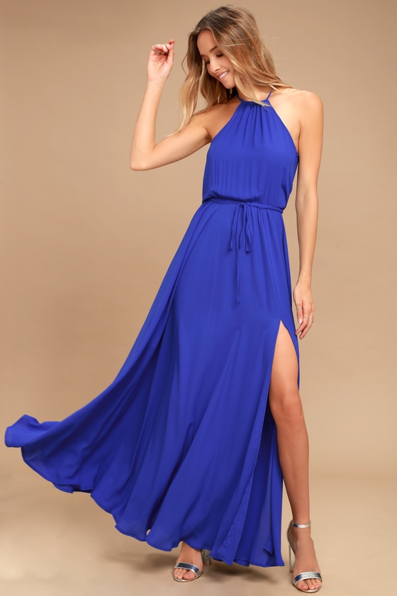 Lovely Royal Blue Dress - Maxi Dress - Sleeveless Dress - $98.00 - Lulus