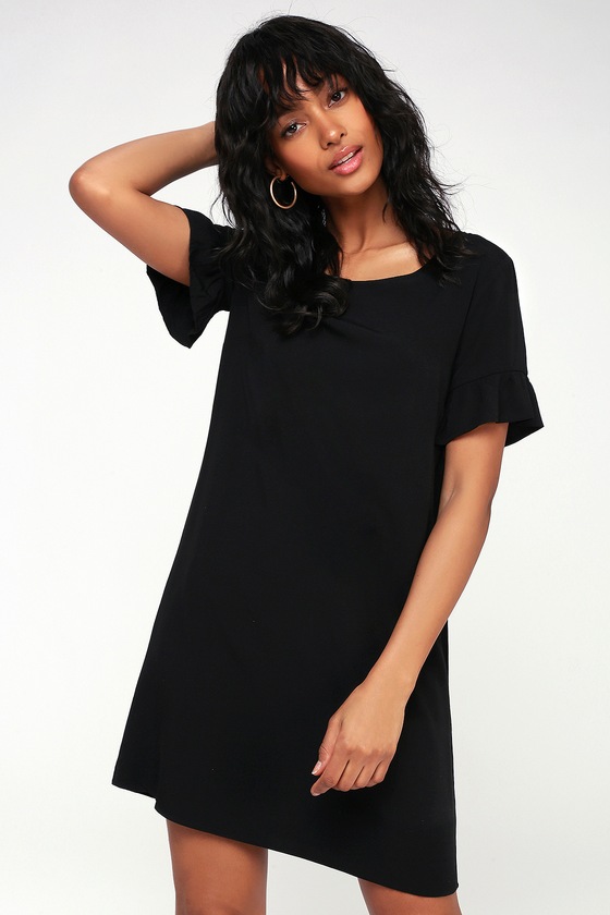 lulus black shift dress