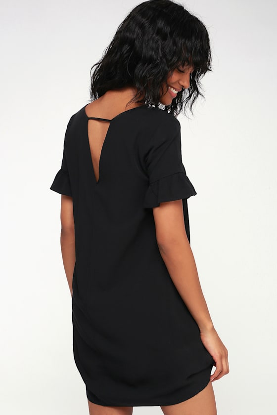 Chic of Perfection Black Shift Dress 3
