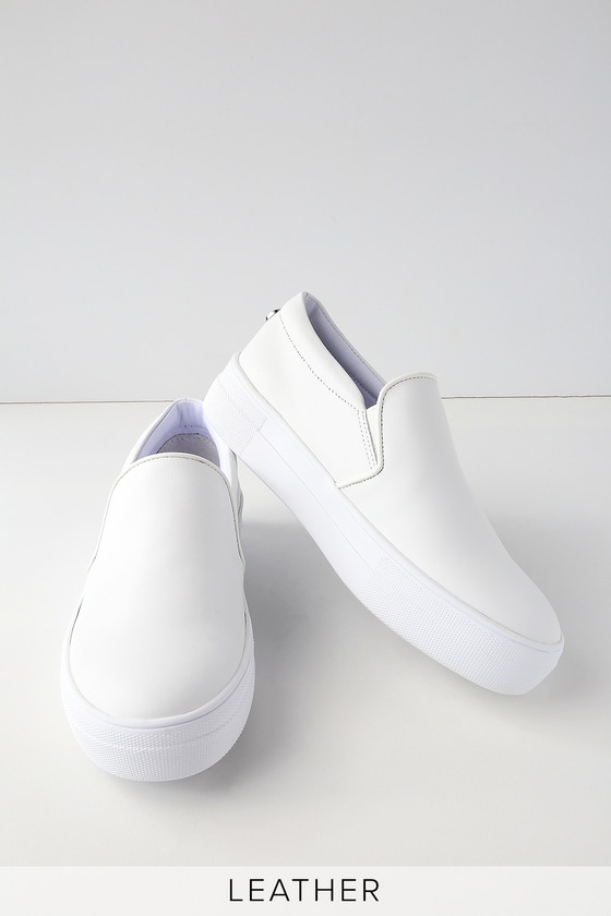 Steve Madden Gills - White Leather 