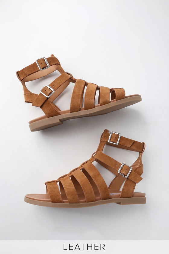 Steve Madden Diego - Brown Gladiator Sandals - Suede Sandals - Lulus