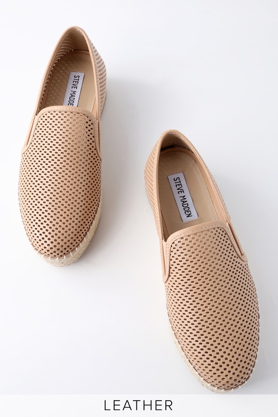 steve madden perforated slip on