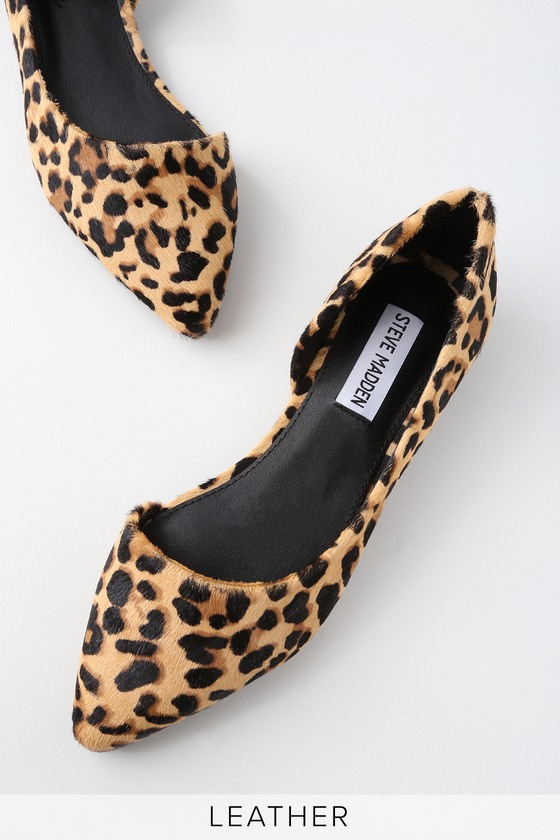 steven leopard flats