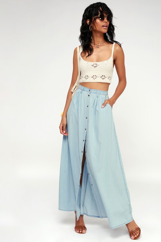 blue life maxi skirt