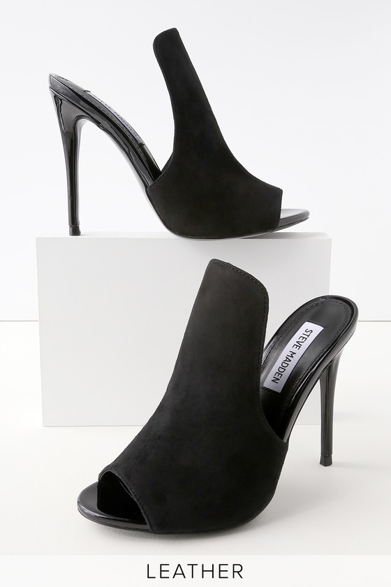 Steve Madden Sinful - Black Mules 